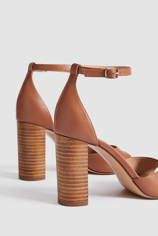 Suki Leather Heel - Autumn Brown