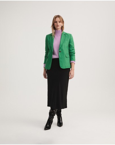 Witchery Linen Blend Twill Blazer