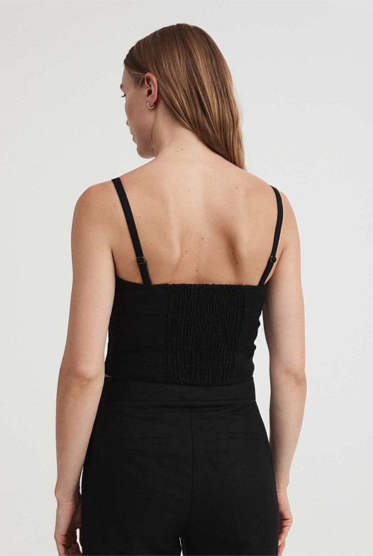 Seam Detail Bodice - Black