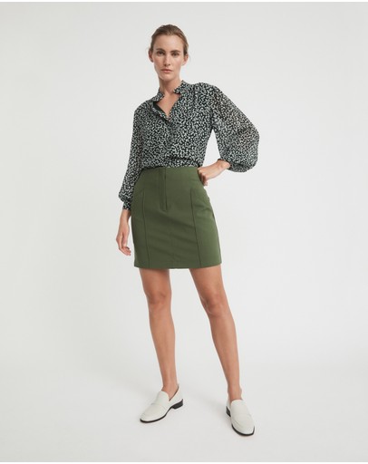 Witchery Floral Ocelot Blouse