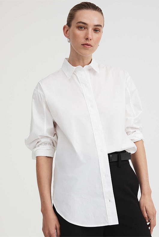 Modern Cotton Shirt - Pure White