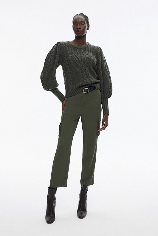 Cargo Straight Leg Pant - Dark Forest
