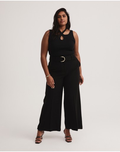 Witchery Cotton Rib Strap Tank