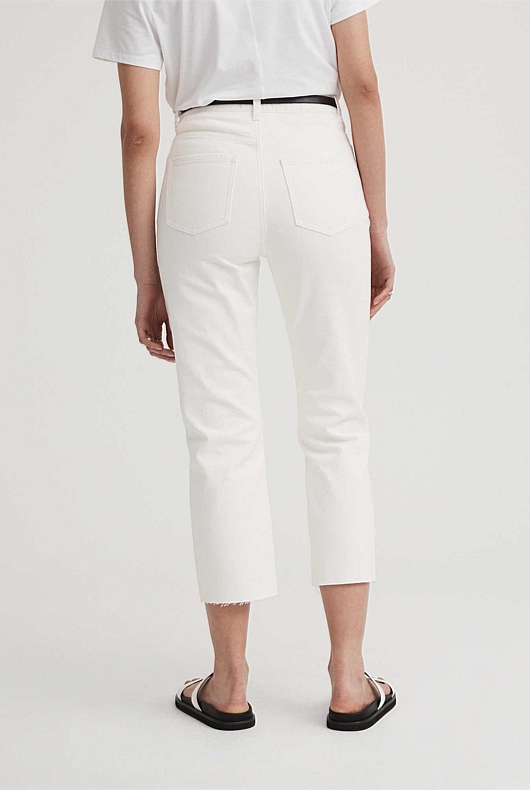 Sadie Straight Jean - Parchment