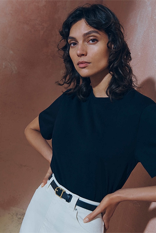 Staple Cotton Crew - Black