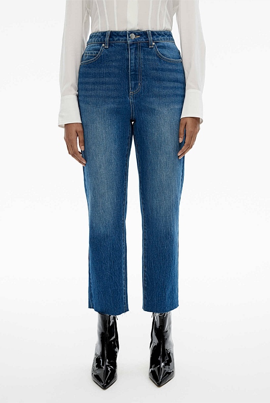 7/8 Straight Jean - Indigo