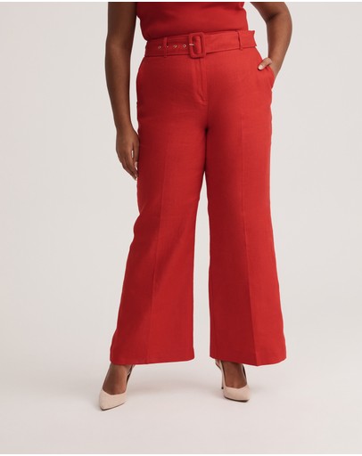 Witchery Linen Belted Trouser
