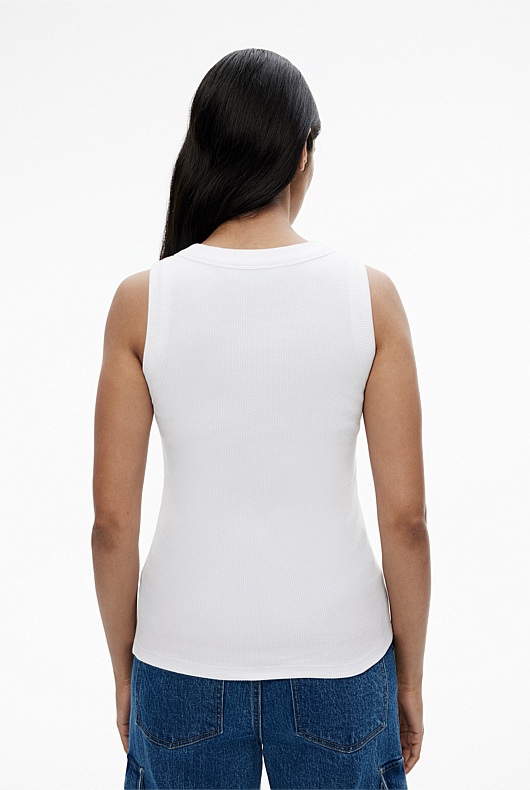 Bind Detail Racer - Pure White