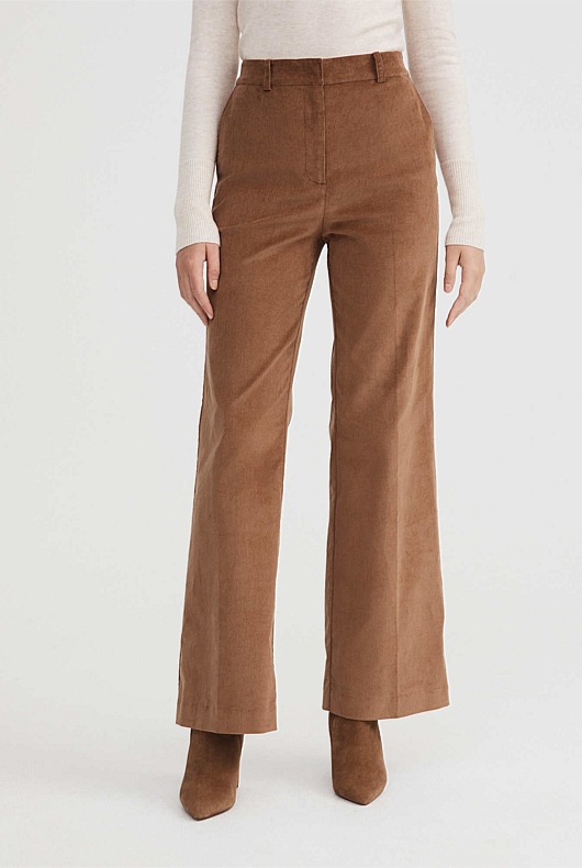Cotton Cord Trouser - Camel