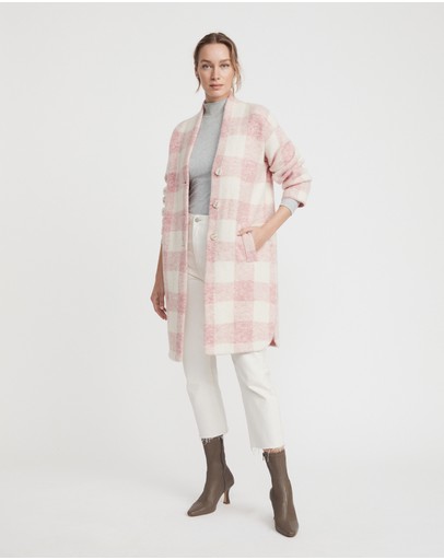 Witchery Check Knit Shacket