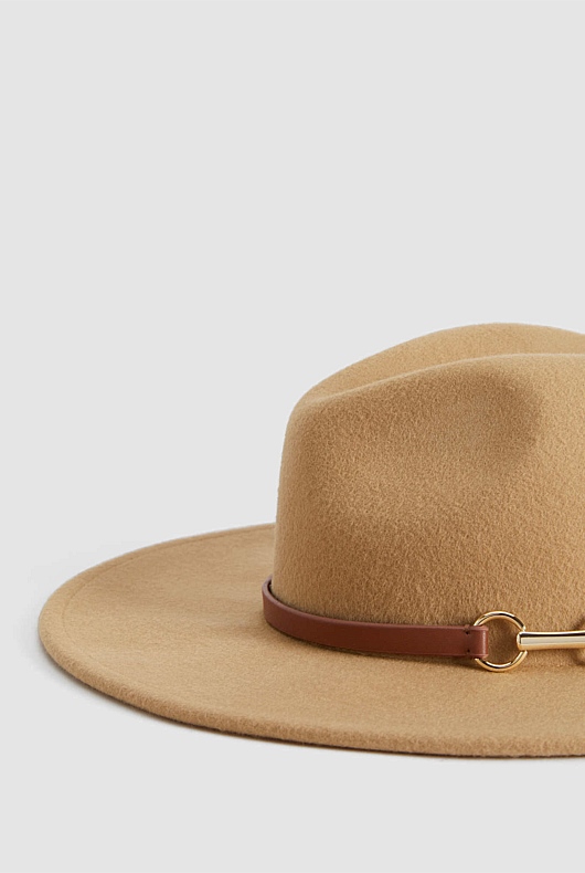 Snaffle Felt Fedora - Camel