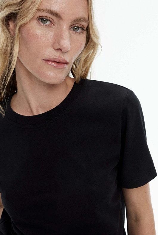 Staple Cotton Crew - Black