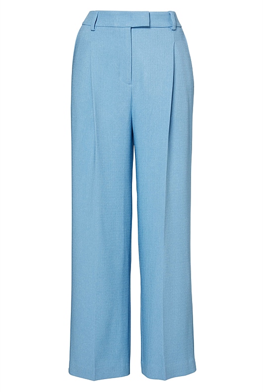 Acetate Blend Pant - Dusty Blue