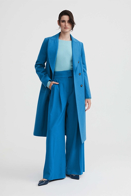 Boat Neck Rib Knit - Fresh Blue