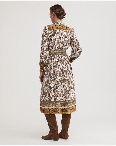 Witchery Border Print Shirt Dress