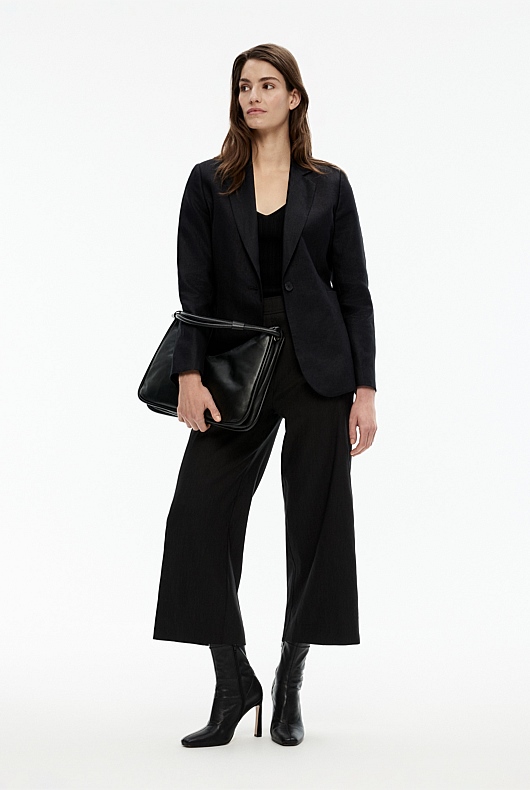 Variegated Rib Knit - Black