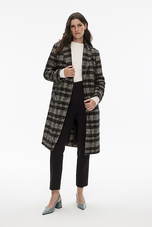 Mock Neck Crepe Knit - Chalk