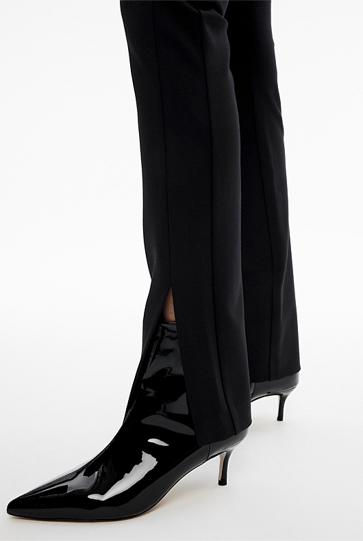 Ponte Split Legging - Black