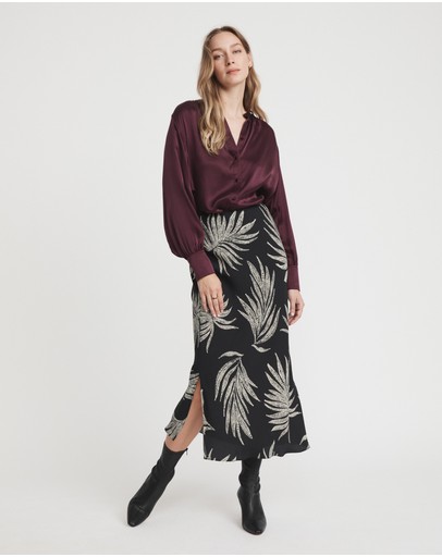 Witchery Placed Dot Slip Skirt