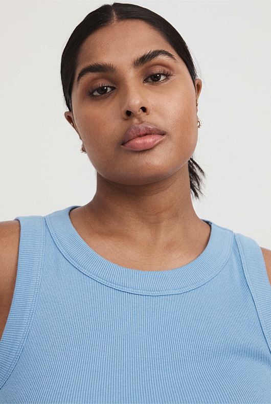 Bind Detail Racer - Dusty Blue