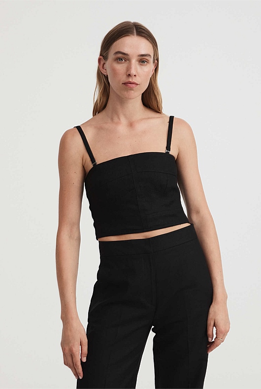 Seam Detail Bodice - Black