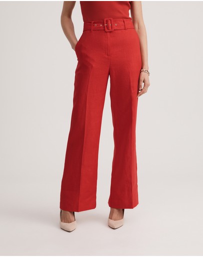 Witchery Linen Belted Trouser