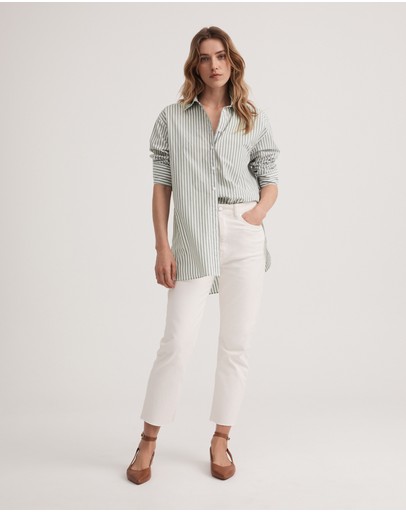 Witchery Stripe Cotton Shirt
