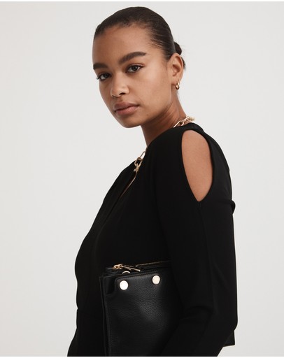 Witchery Split Shoulder Jersey Dress