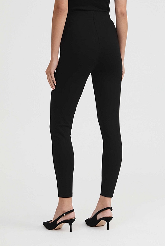 Ponte High Rise Legging - Black