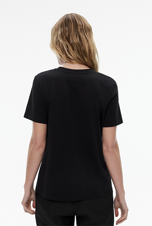 Staple Cotton Crew - Black