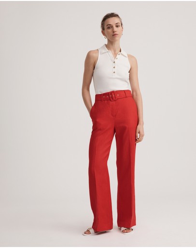 Witchery Cotton Rib Henley Tank