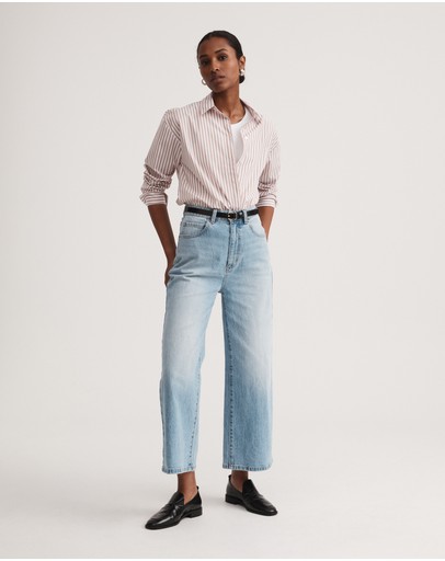 Witchery Stripe Cotton Shirt