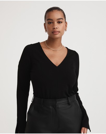 Witchery Split Sleeve Drape Top