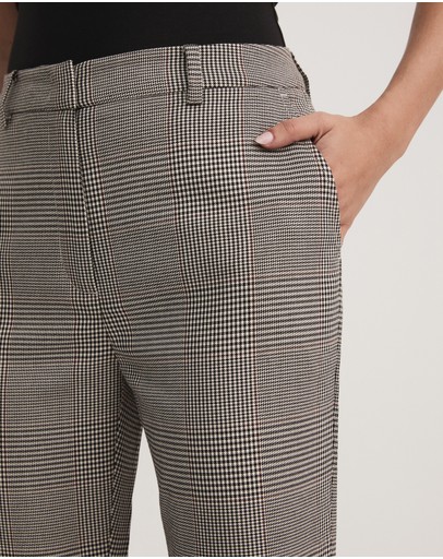 Witchery Check Kick Flare Pant