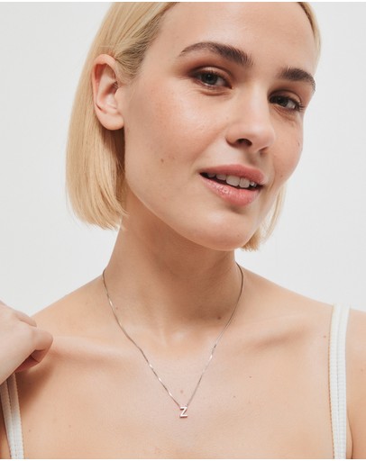 Witchery Sterling Silver Initial Necklace