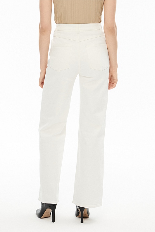 Super High Rise Jean - Parchment