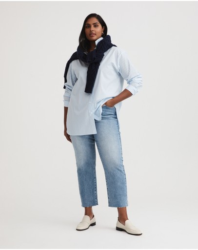 Witchery Stripe Cotton Shirt