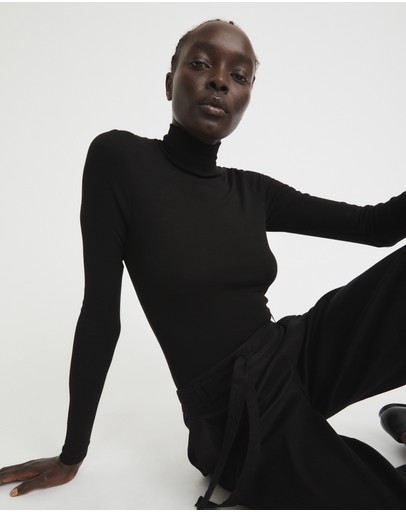 Witchery Rib Turtle Neck Top