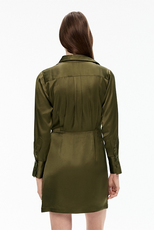 Wrap Mini Dress - Jungle