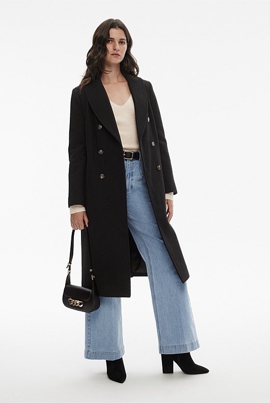 Alpaca Blend Rib V Neck Knit - Chalk