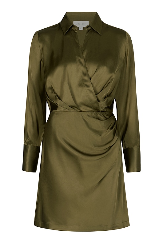 Wrap Mini Dress - Jungle