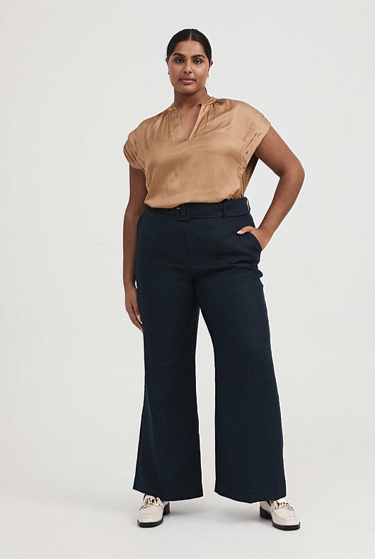 Cap Sleeve Blouse - Acorn