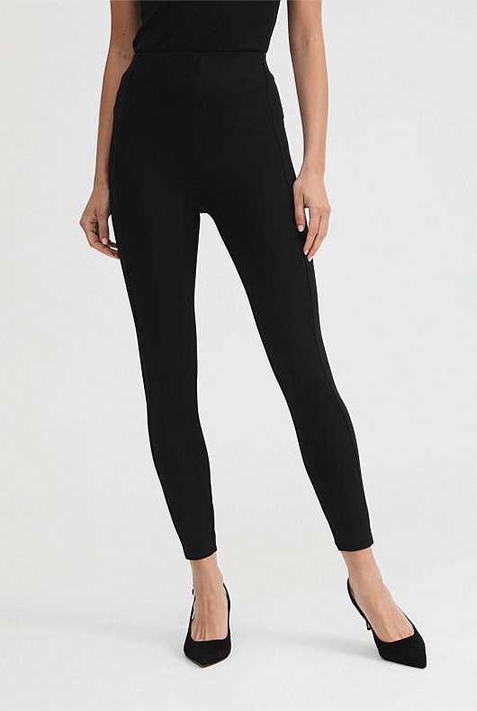 Ponte High Rise Legging - Black