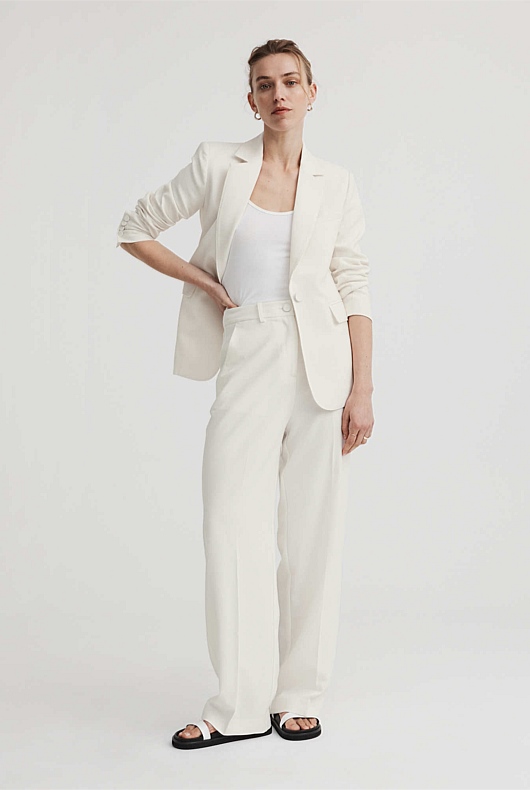 Straight Leg Pant - Chalk