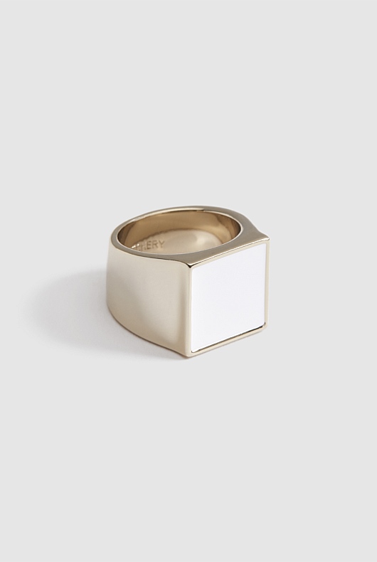 Enamel Ring - Chalk