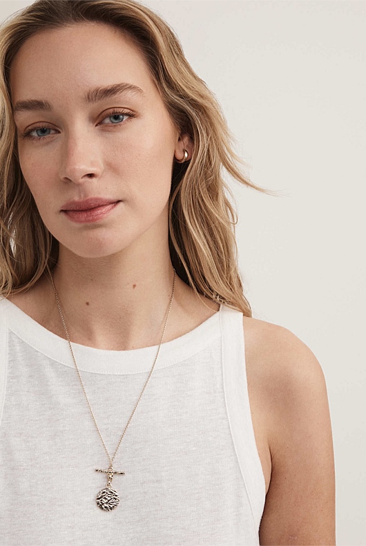 Linen Bind Detail Tank - Pure White