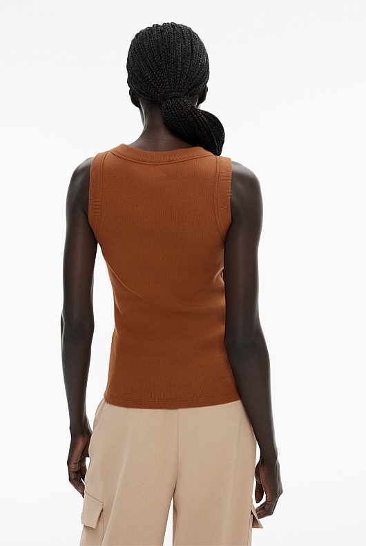 Bind Detail Racer - Faded Terracotta