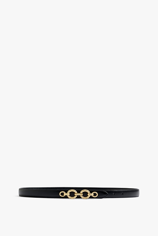 Oval Link Chain Belt - Black