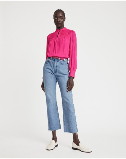 Witchery Pin Tuck Detail Blouse