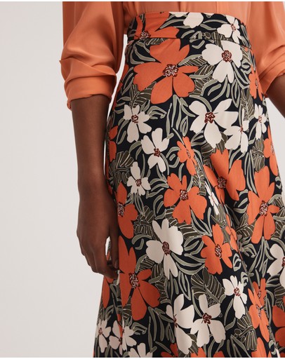 Witchery Tribal Floral Slip Skirt